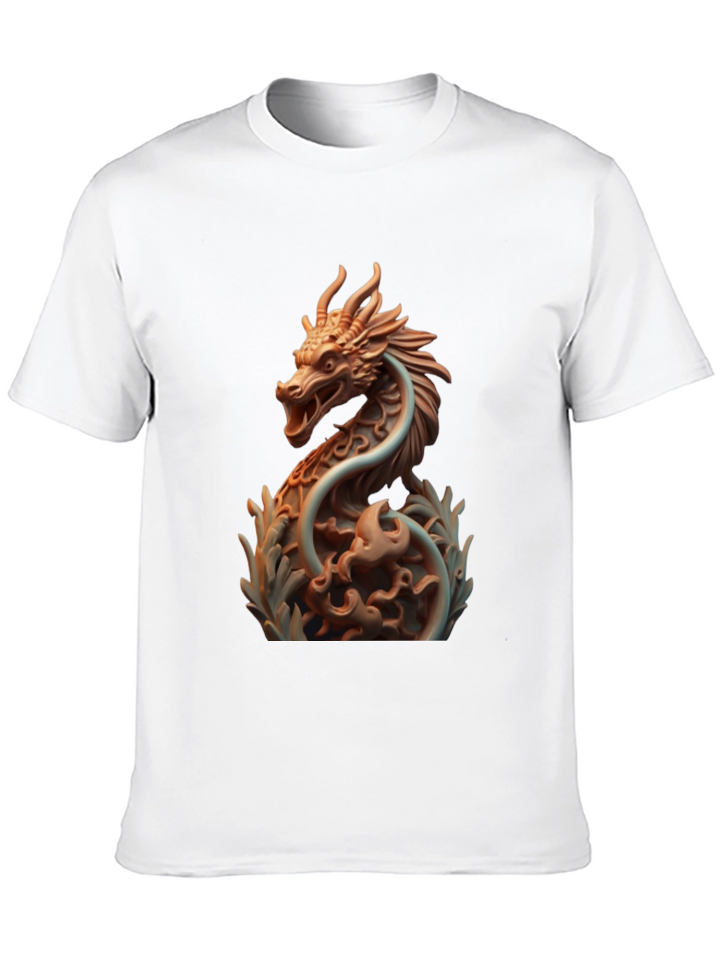 Dragon Print Black T-Shirt
