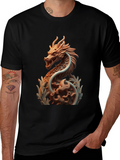 Dragon Print Black T-Shirt