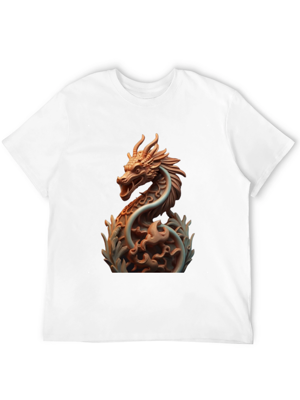 Dragon Print Black T-Shirt