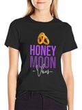 Honeymoon Vibes Black T-Shirt