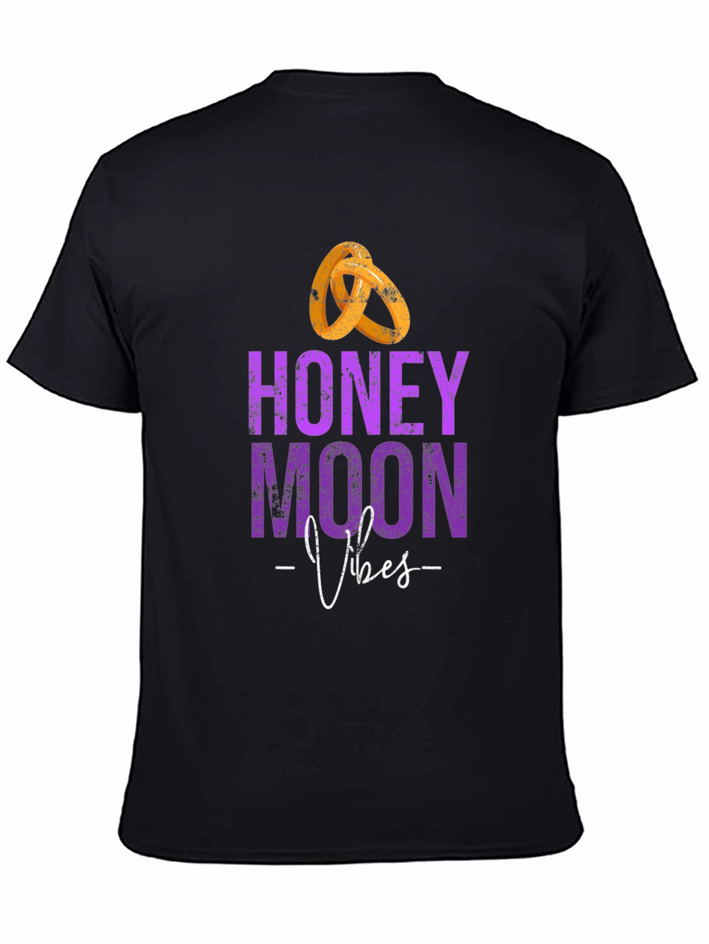 Honeymoon Vibes Black T-Shirt