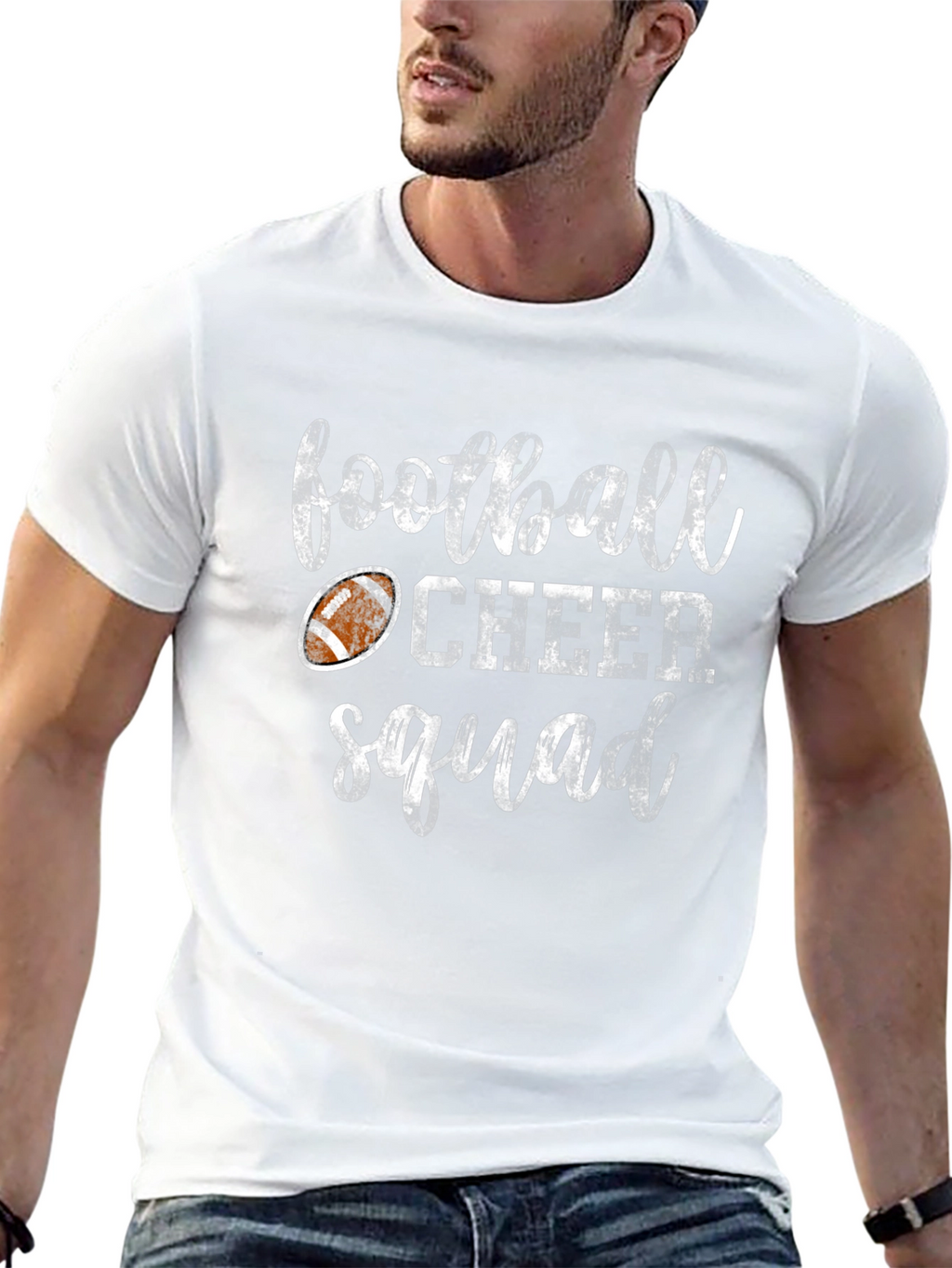 Football Cheer Squad Graphic T-Shirt