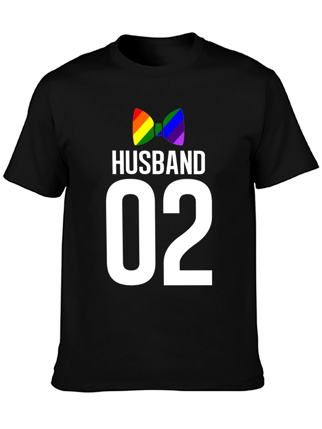 Husband 02 LGBT Pride Bow Tie Graphic Tee