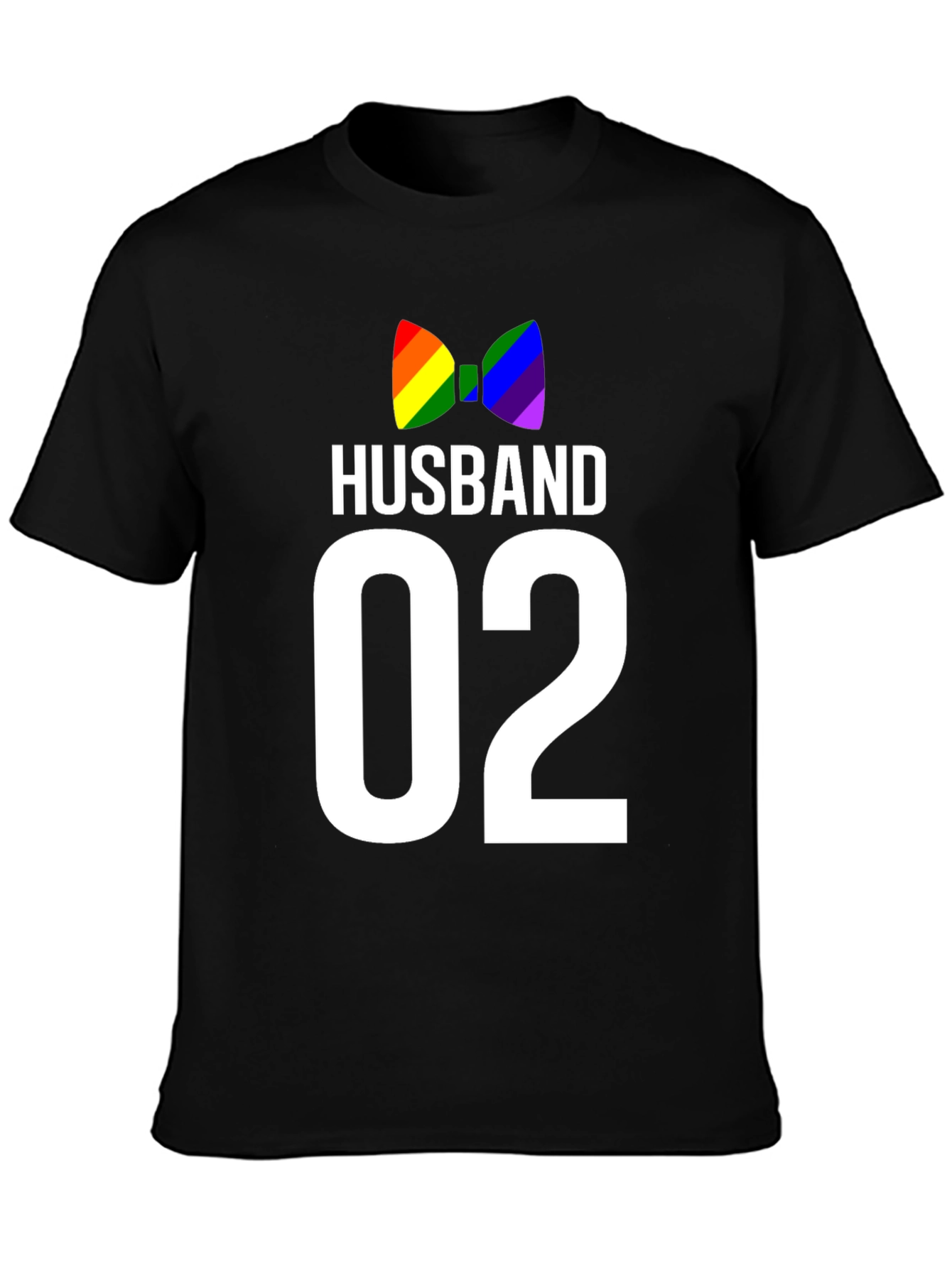 Husband 02 LGBT Pride Bow Tie Graphic Tee