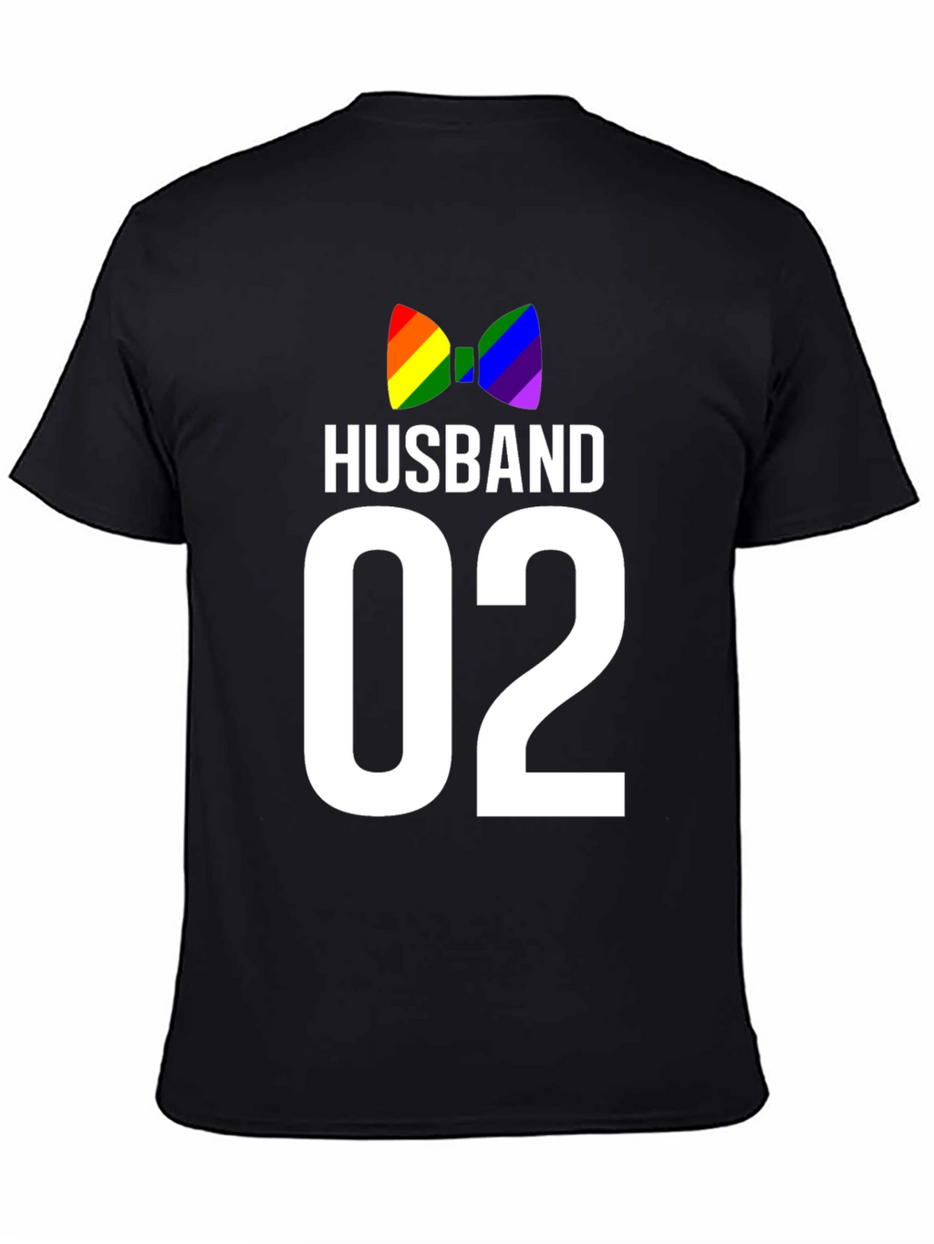 Husband 02 LGBT Pride Bow Tie Graphic Tee