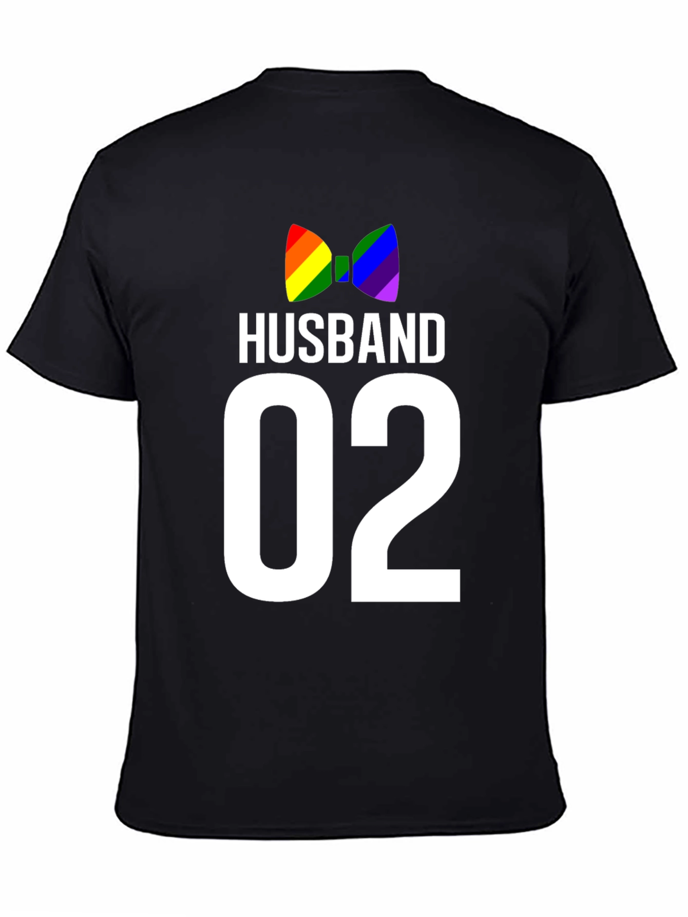 Husband 02 LGBT Pride Bow Tie Graphic Tee
