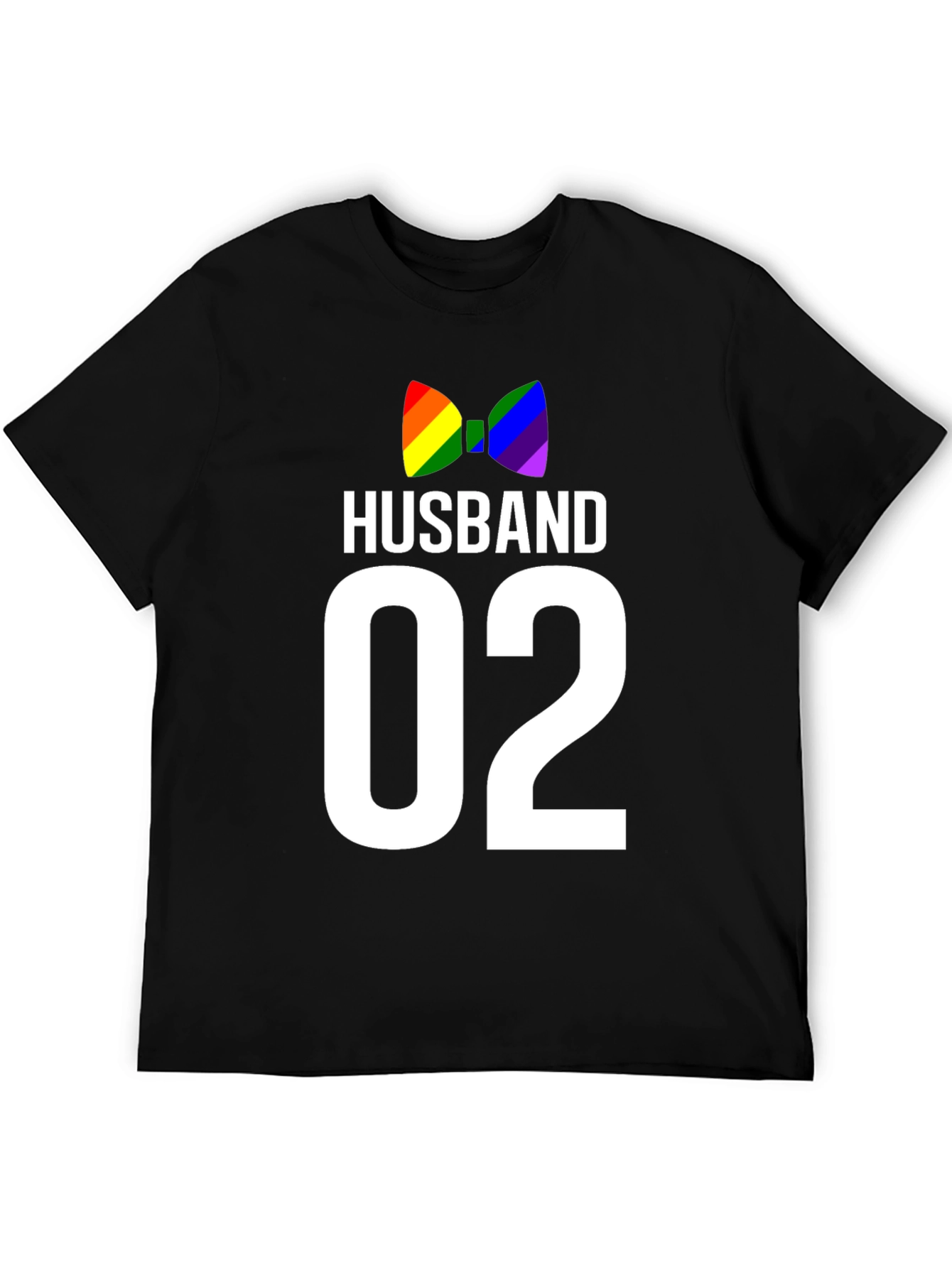 Husband 02 LGBT Pride Bow Tie Graphic Tee