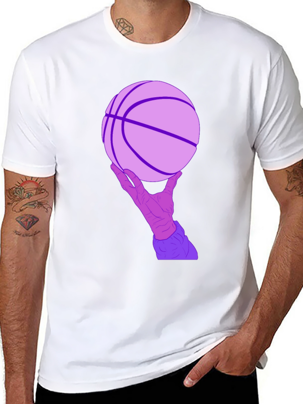 Basketball Hand T-Shirt - Unique Graphic Tee