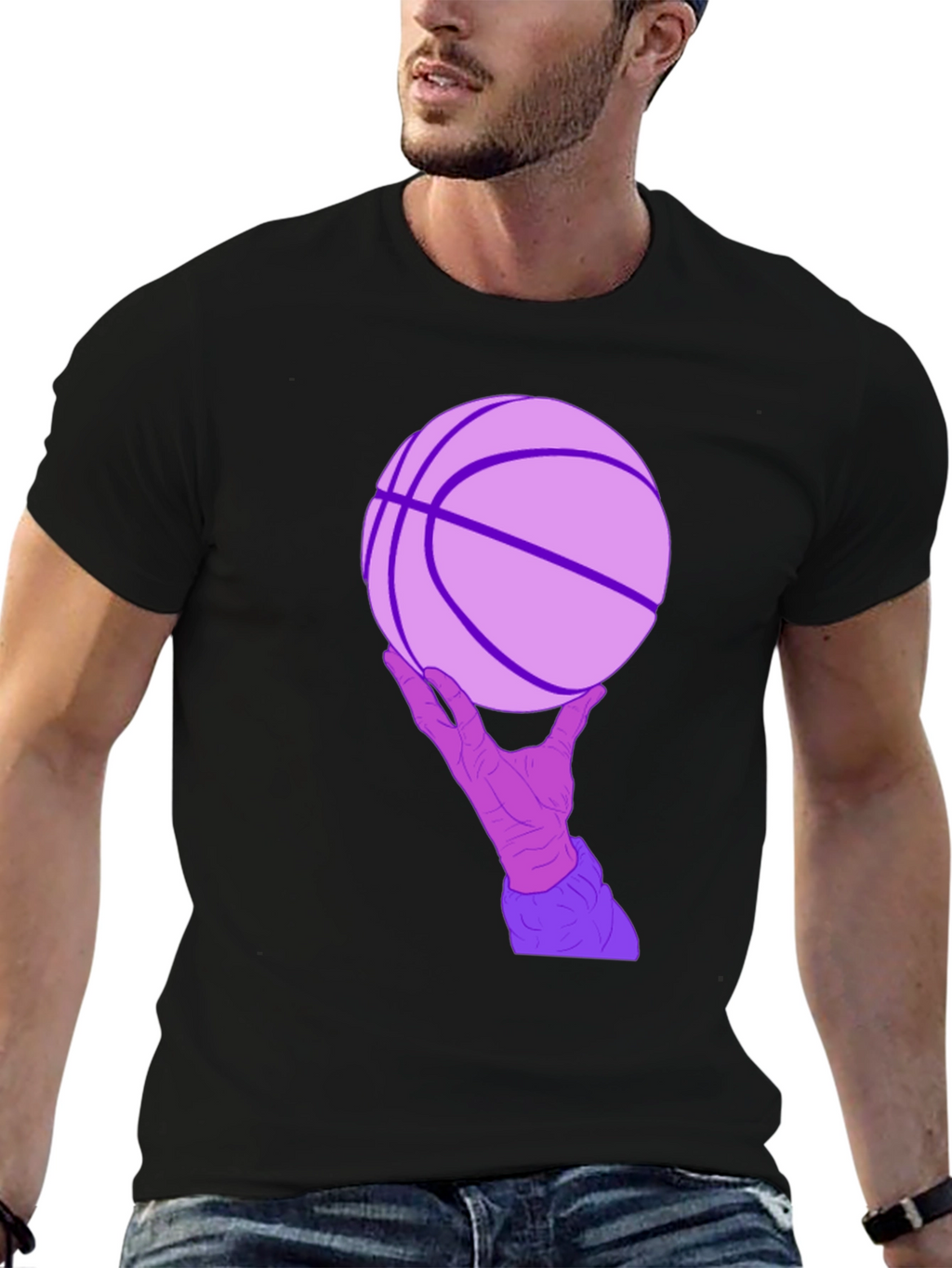 Basketball Hand T-Shirt - Unique Graphic Tee