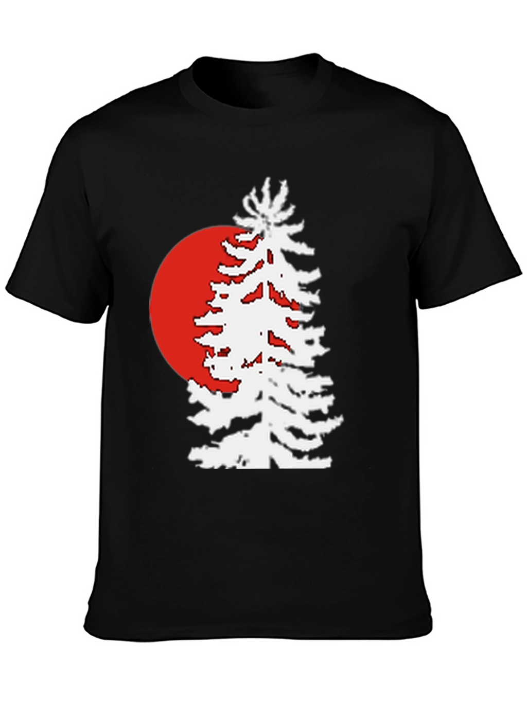 Retro Sunset Pine Tree Graphic Tee