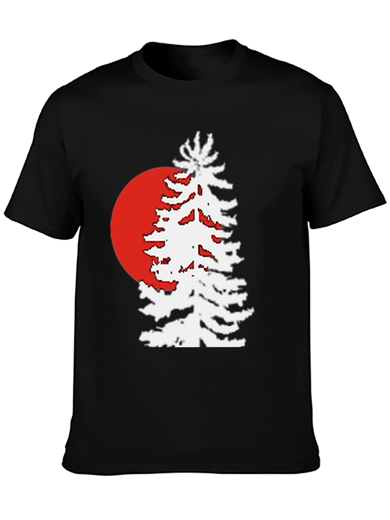 Retro Sunset Pine Tree Graphic Tee