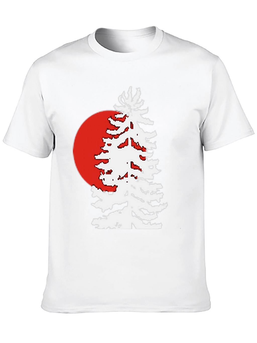 Retro Sunset Pine Tree Graphic Tee