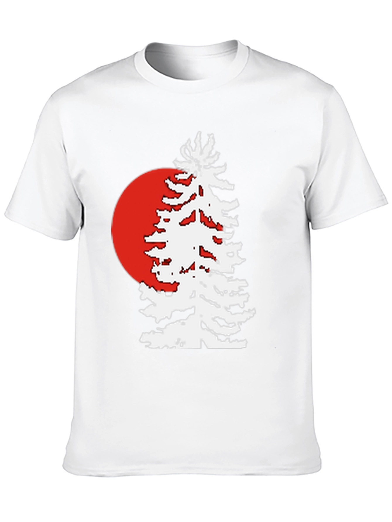 Retro Sunset Pine Tree Graphic Tee
