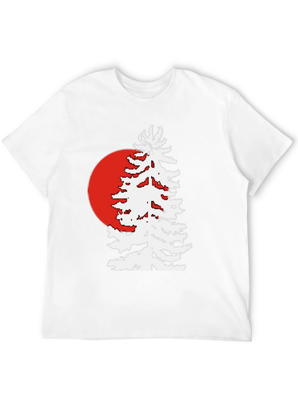 Retro Sunset Pine Tree Graphic Tee