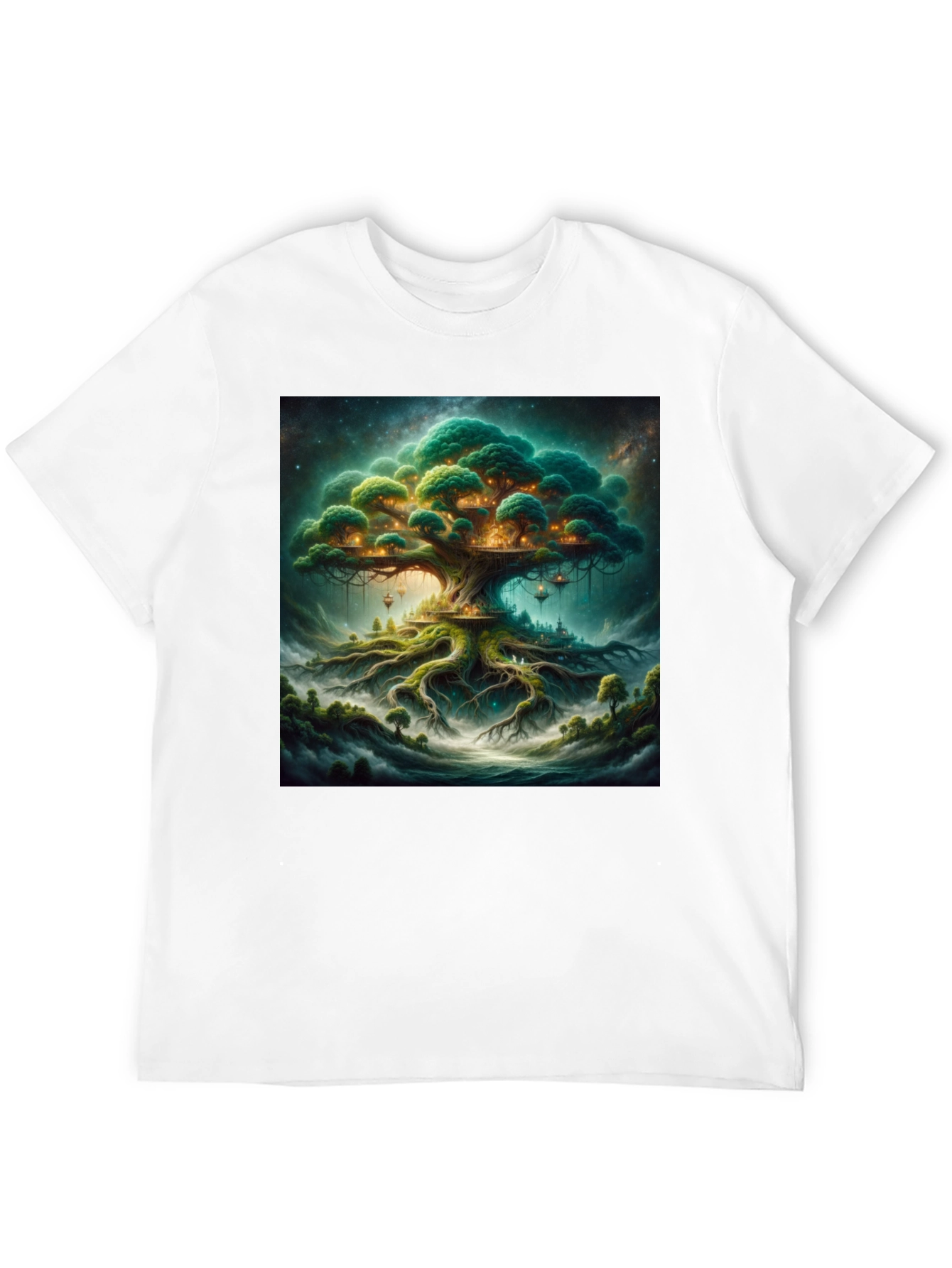 Enchanted Treehouse Black T-Shirt