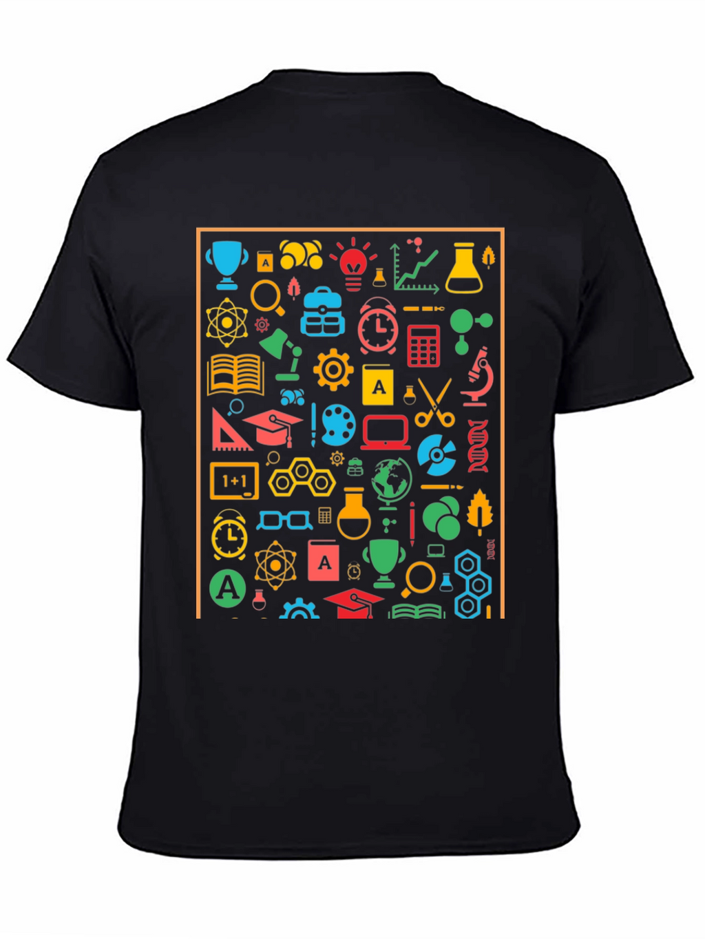 Science Icon Graphic T-Shirt - Unisex Crew Neck Tee