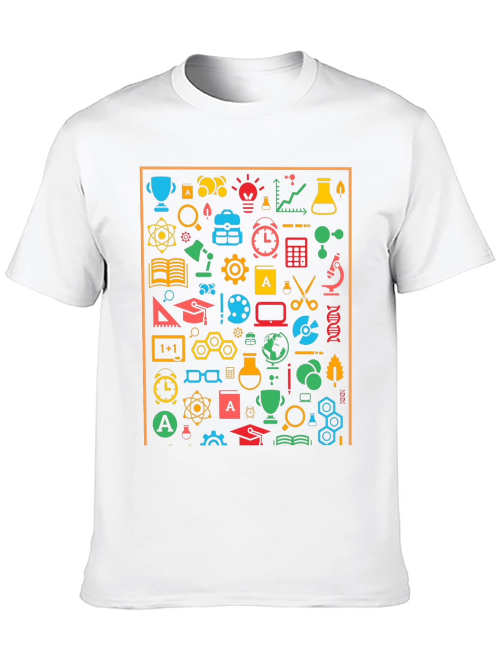 Science Icon Graphic T-Shirt - Unisex Crew Neck Tee