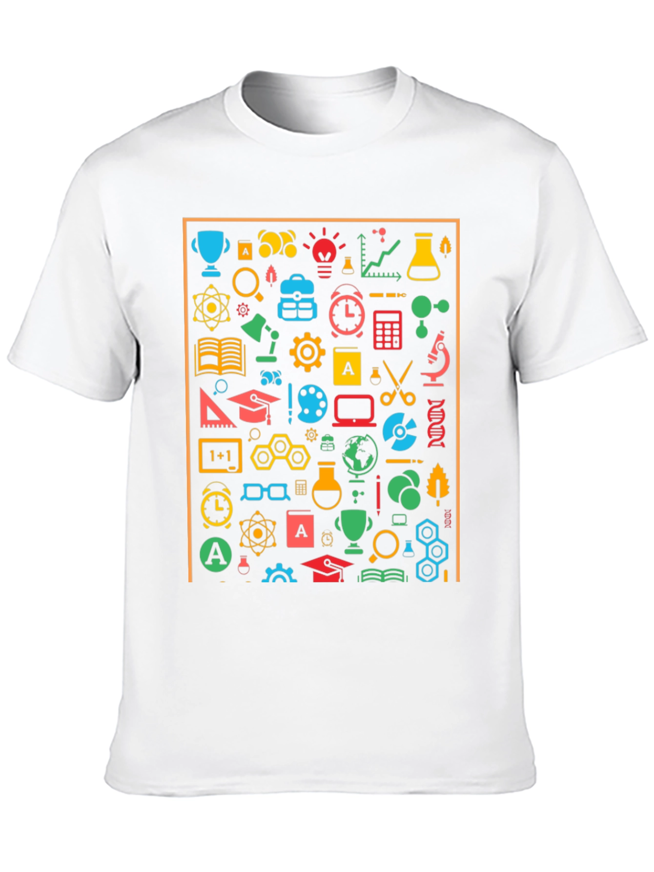 Science Icon Graphic T-Shirt - Unisex Crew Neck Tee