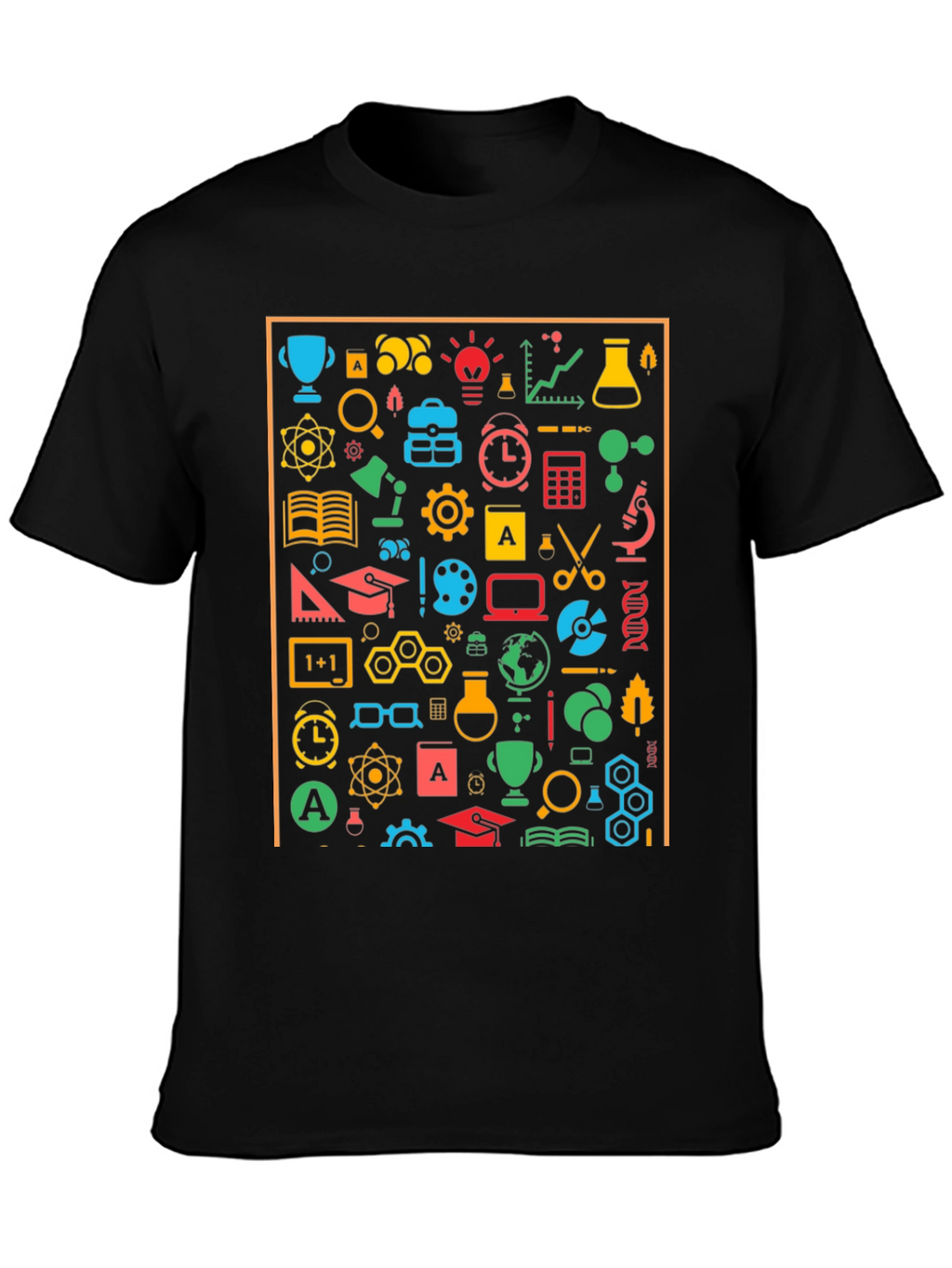 Science Icon Graphic T-Shirt - Unisex Crew Neck Tee