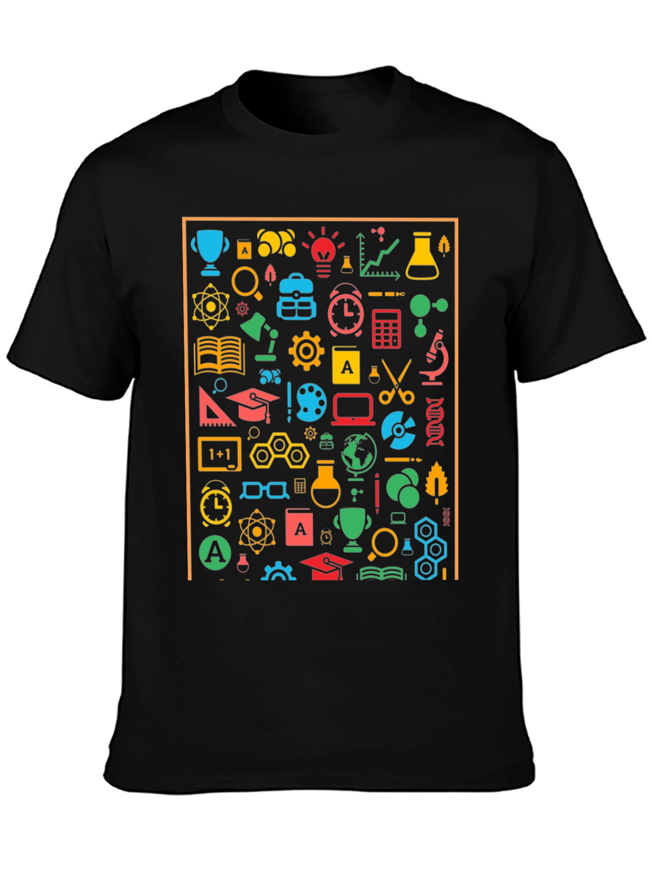 Science Icon Graphic T-Shirt - Unisex Crew Neck Tee