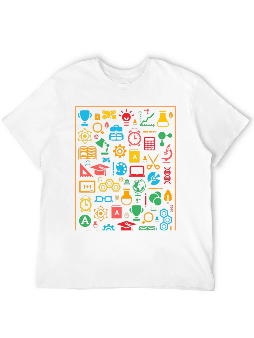 Science Icon Graphic T-Shirt - Unisex Crew Neck Tee