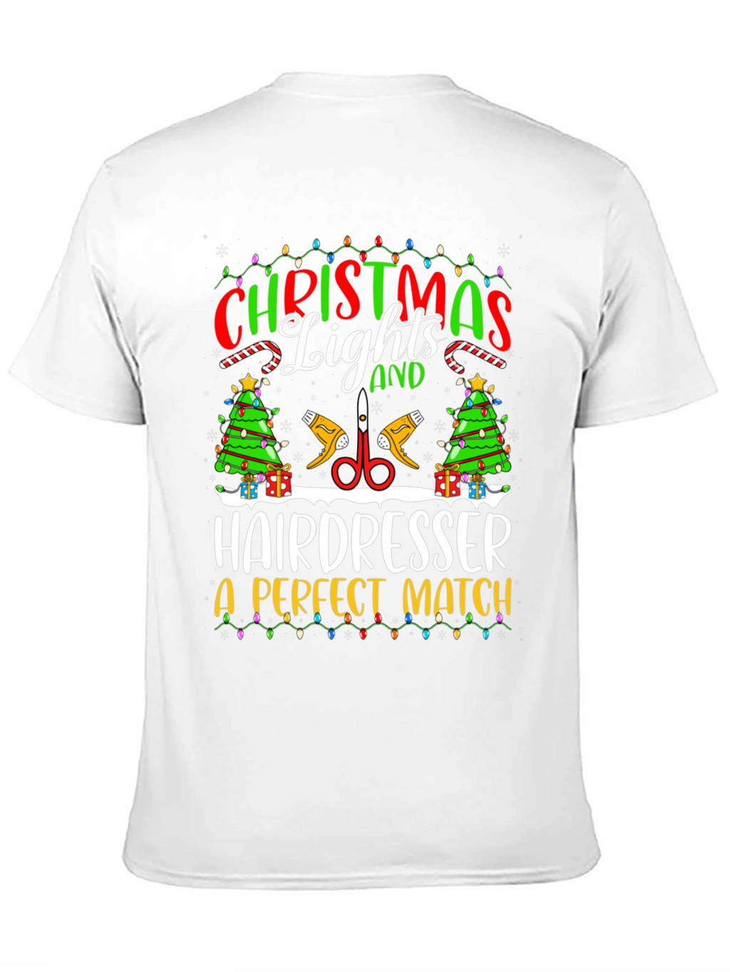 Christmas Hairdresser T-Shirt - Perfect Match Holiday Tee