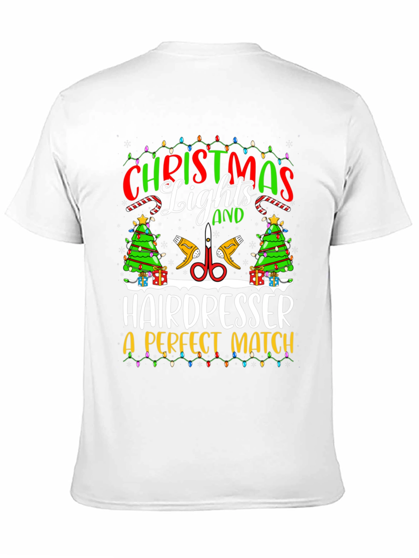Christmas Hairdresser T-Shirt - Perfect Match Holiday Tee