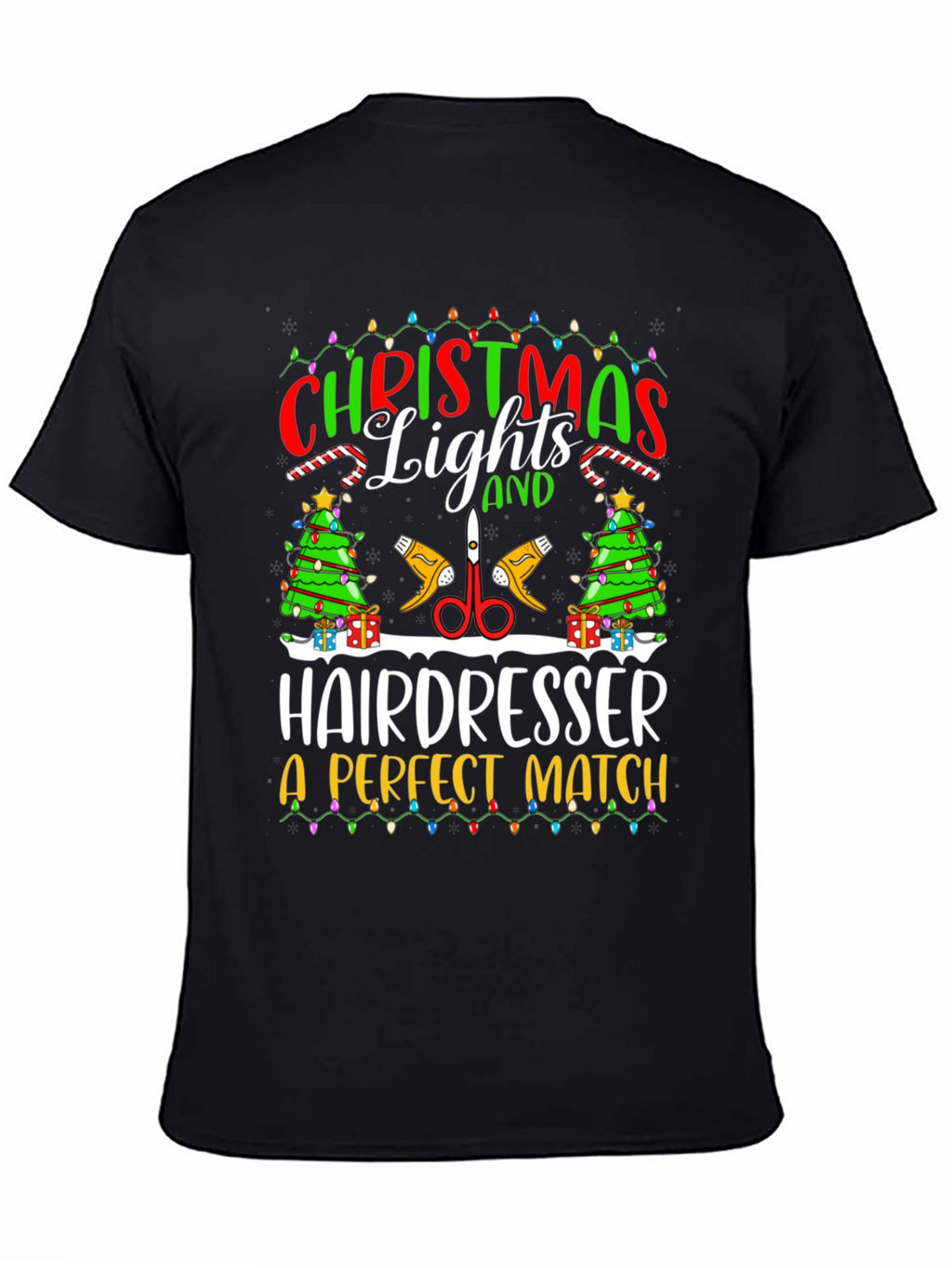 Christmas Hairdresser T-Shirt - Perfect Match Holiday Tee