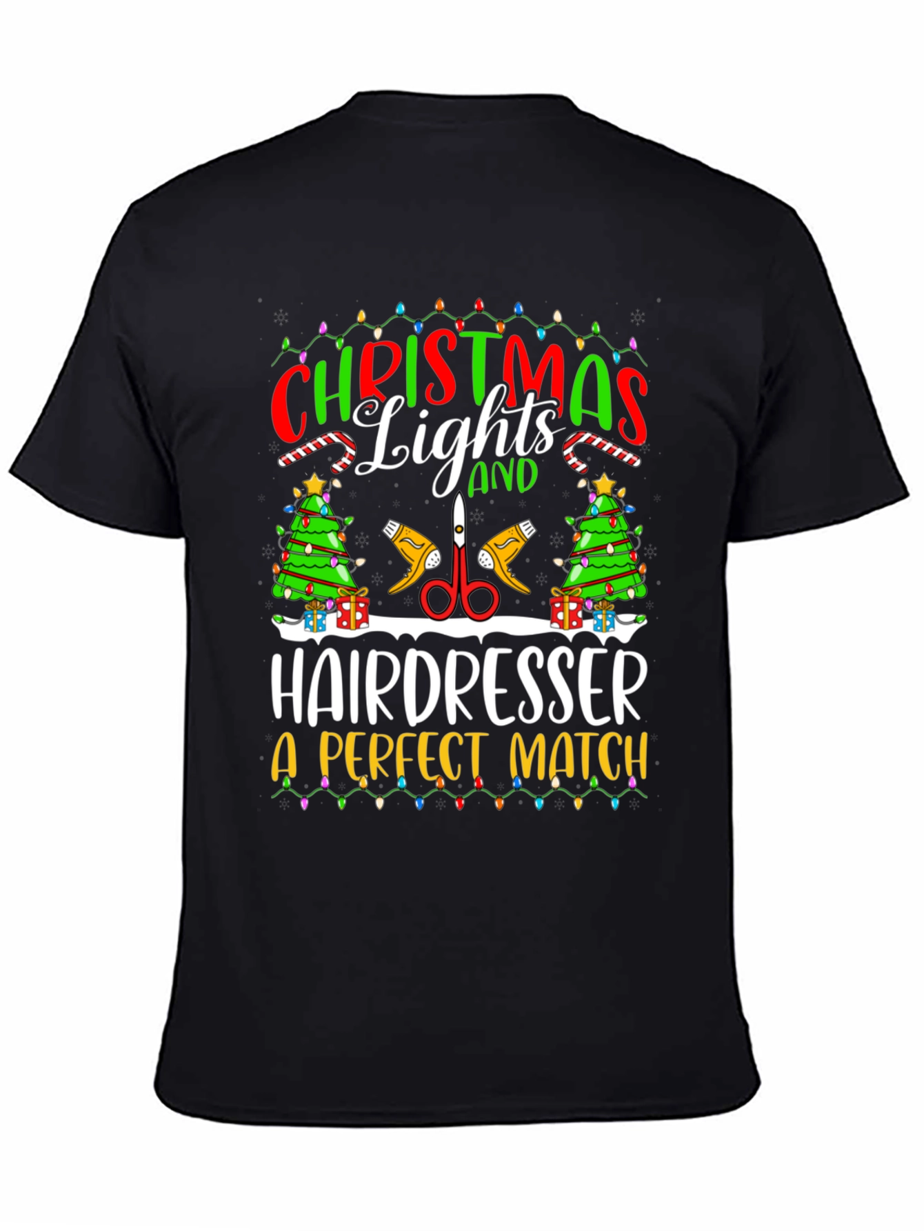 Christmas Hairdresser T-Shirt - Perfect Match Holiday Tee