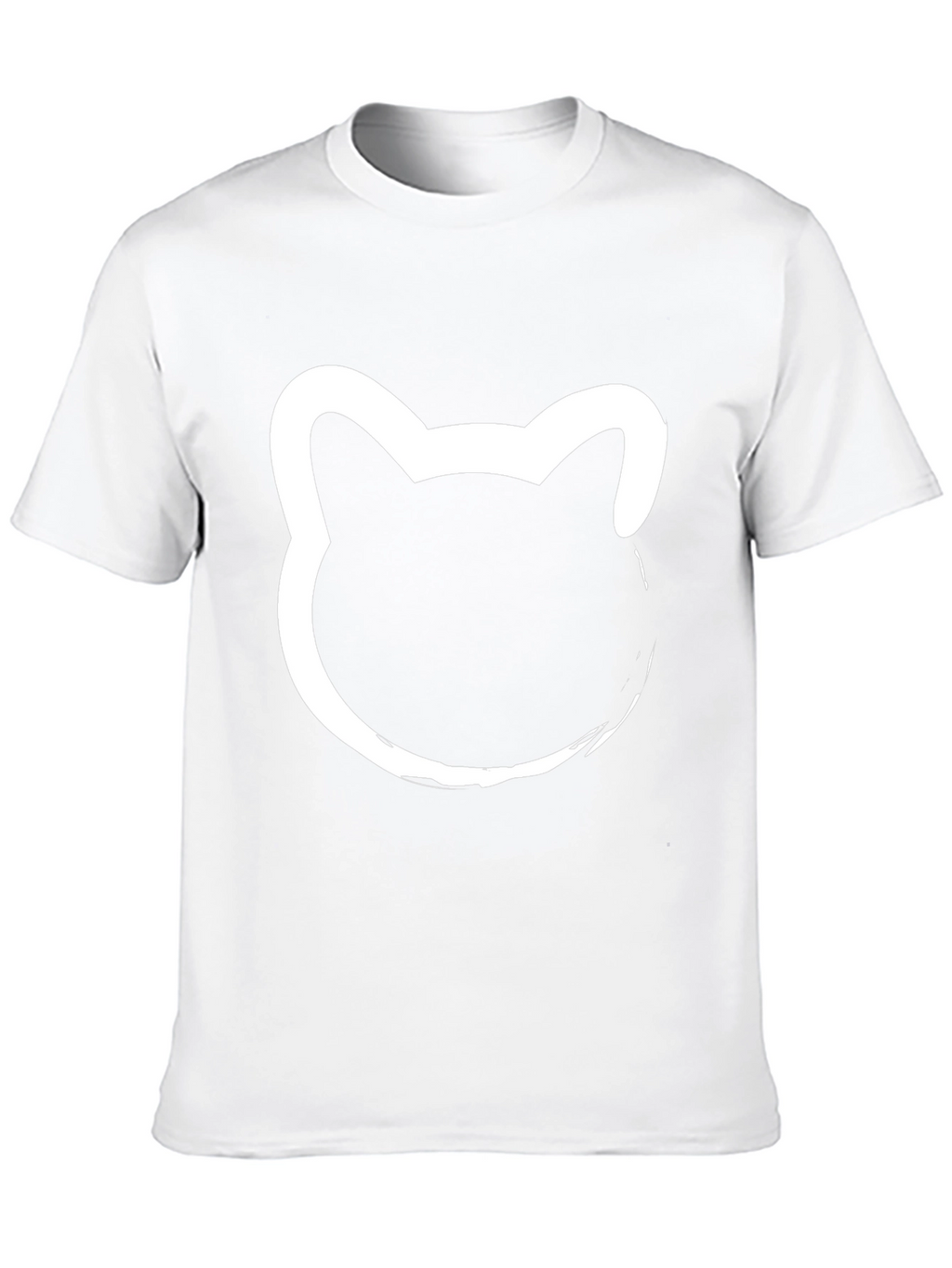 Black T-Shirt with Cat Silhouette