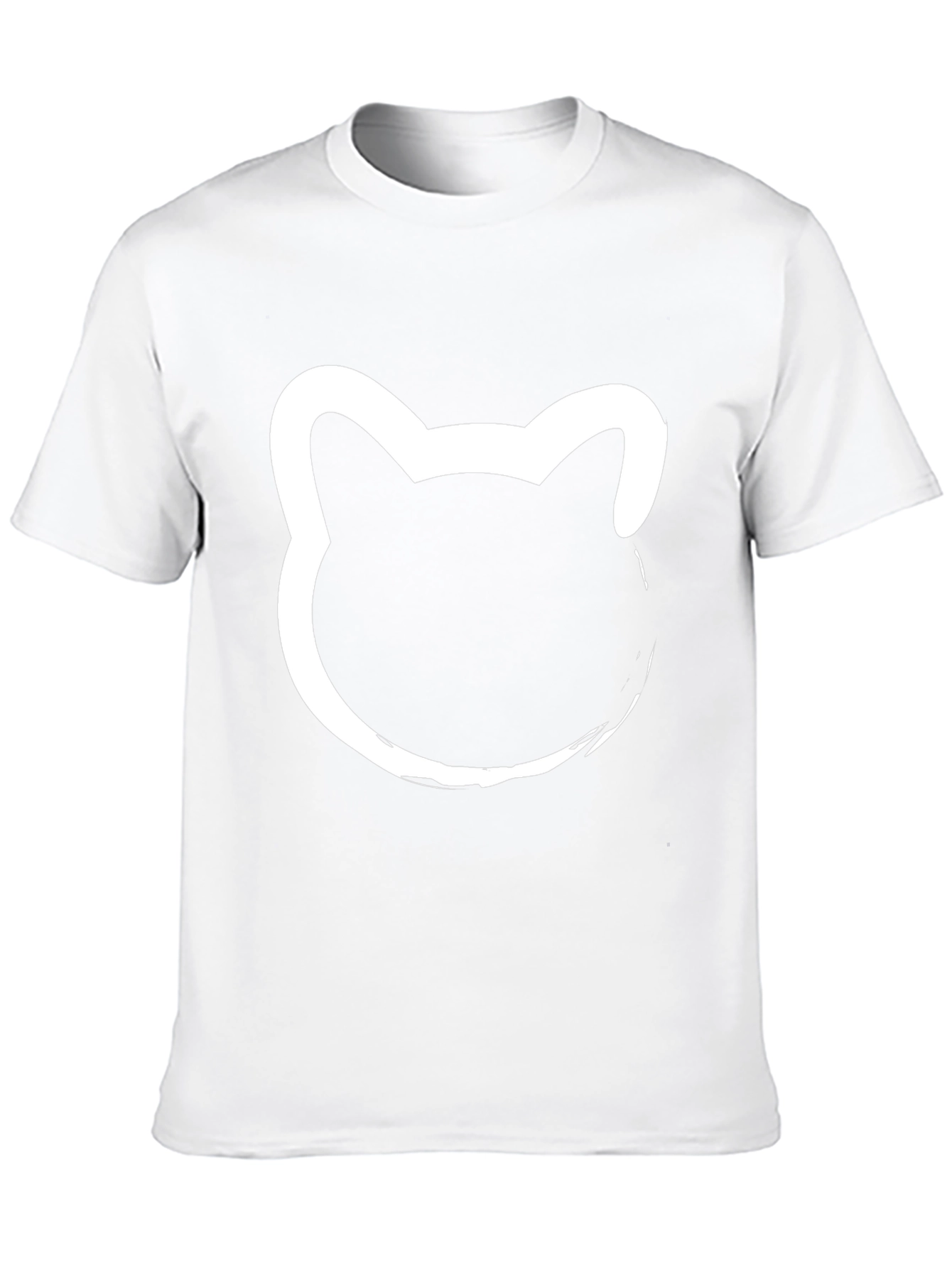 Black T-Shirt with Cat Silhouette
