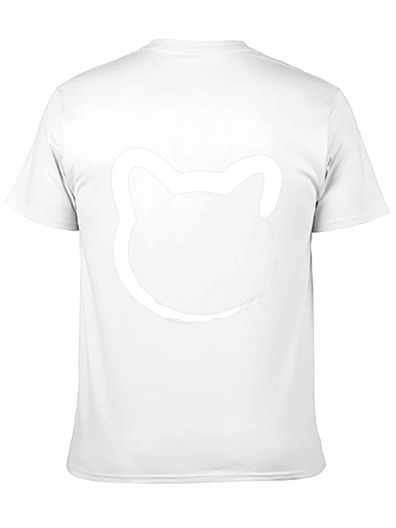 Black T-Shirt with Cat Silhouette