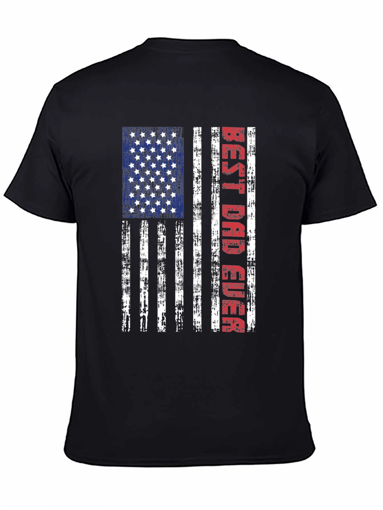 Best Dad Ever American Flag T-Shirt
