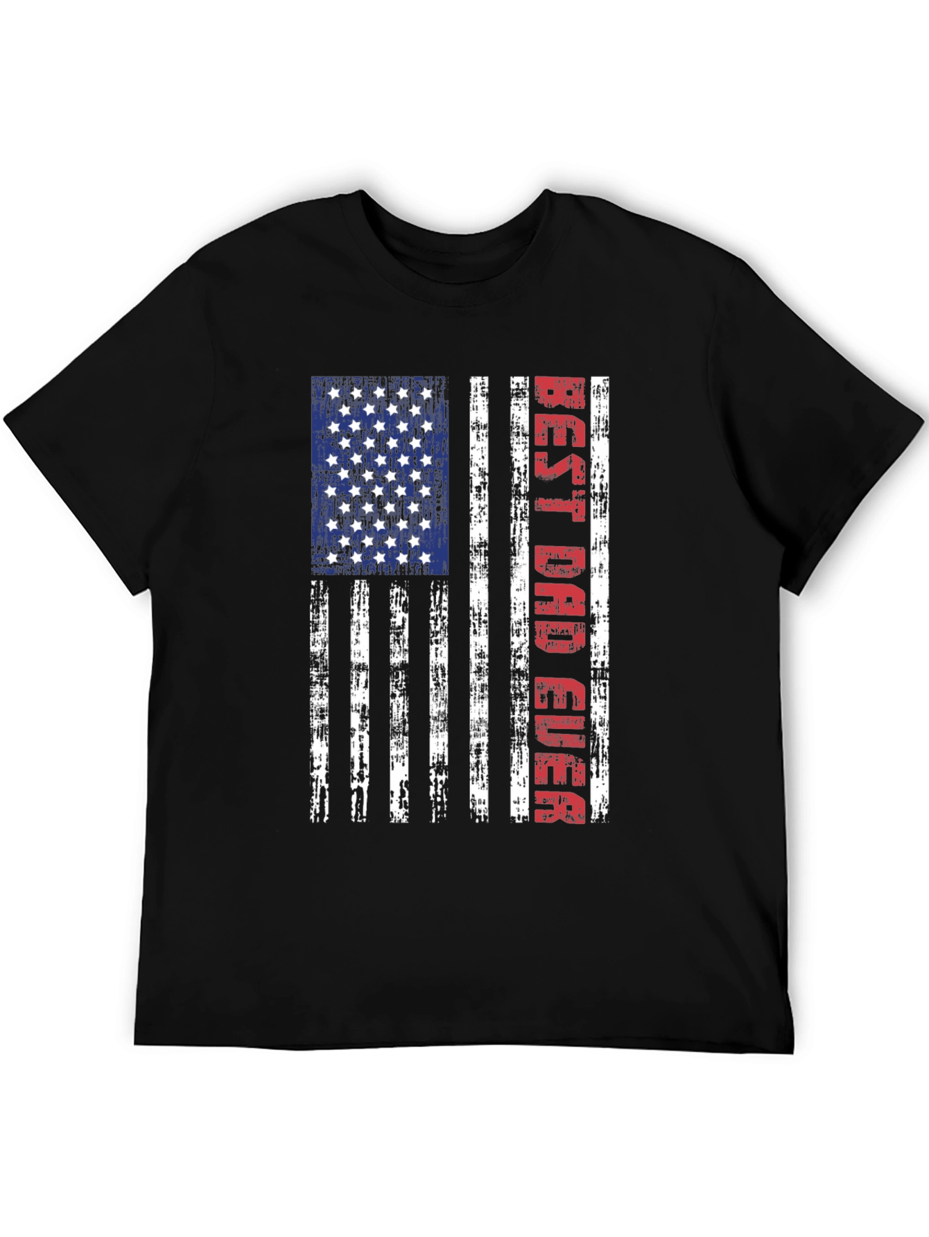 Best Dad Ever American Flag T-Shirt
