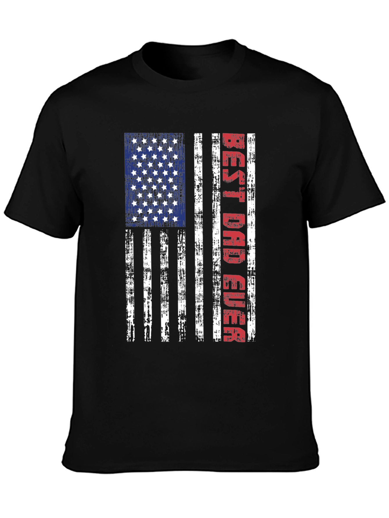 Best Dad Ever American Flag T-Shirt