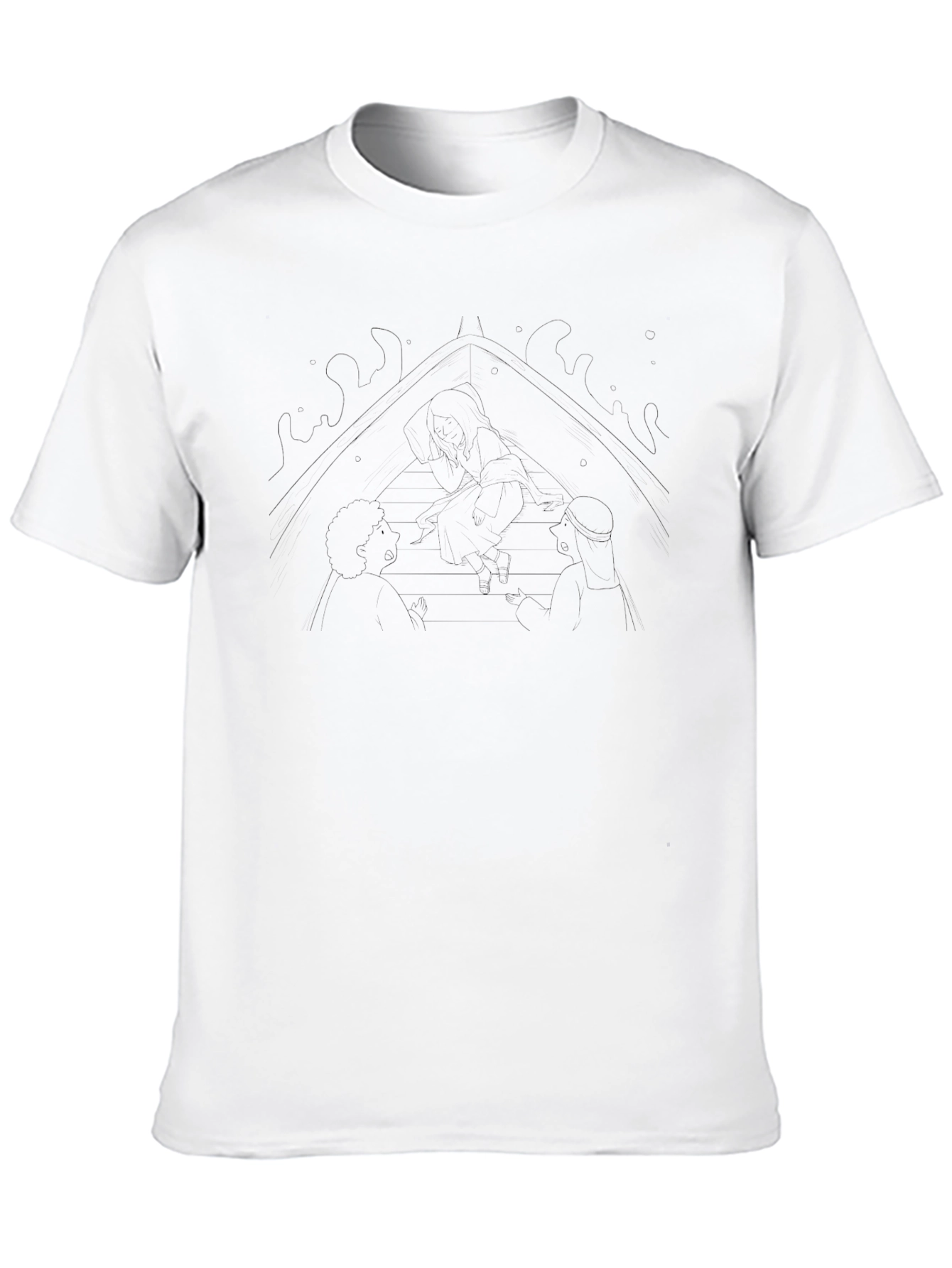 Mens Black Graphic Tee