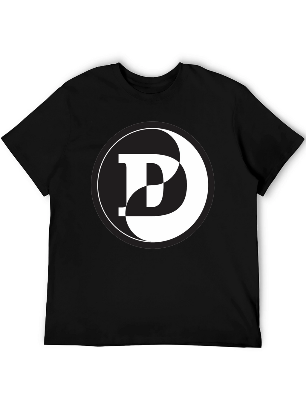 Yin Yang D Graphic Black T-Shirt