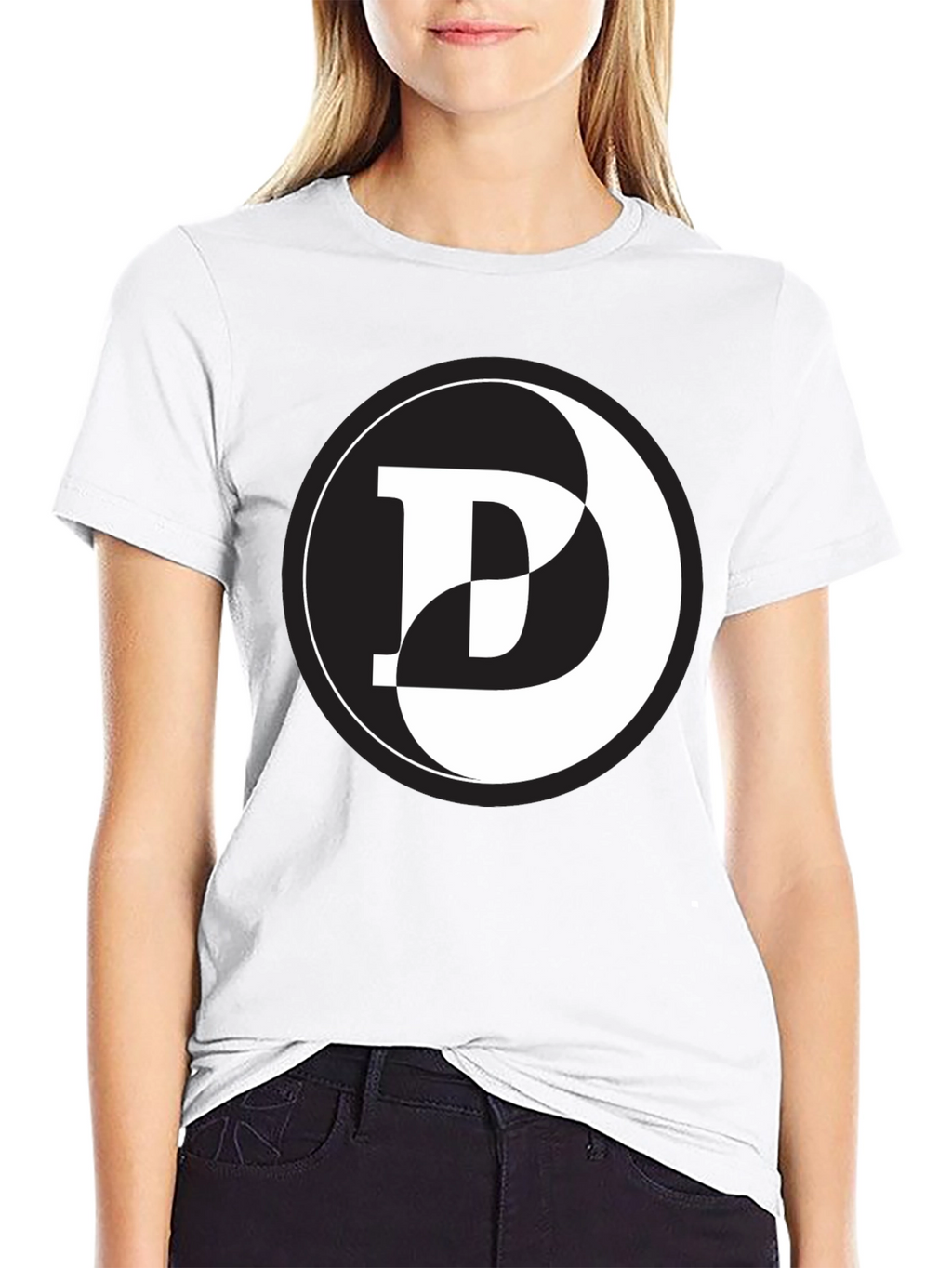 Yin Yang D Graphic Black T-Shirt