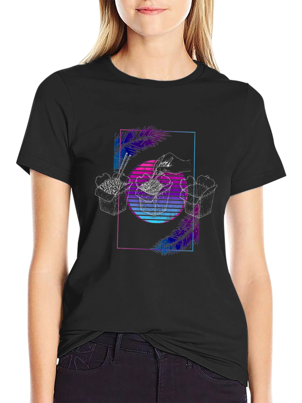 Retro Noodles T-Shirt - Vaporwave Graphic Tee