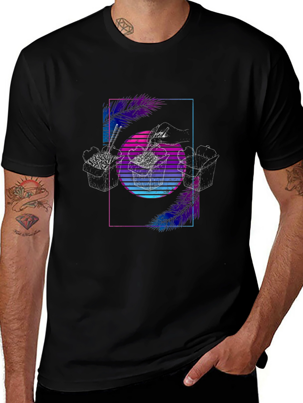 Retro Noodles T-Shirt - Vaporwave Graphic Tee