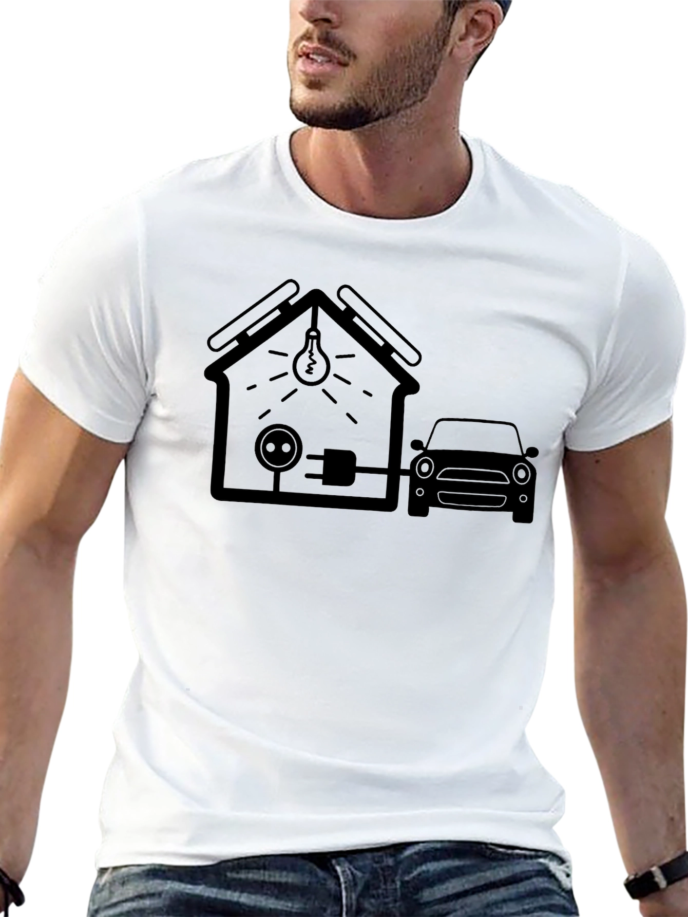 Electric Vehicle Home Solar Charging T-Shirt