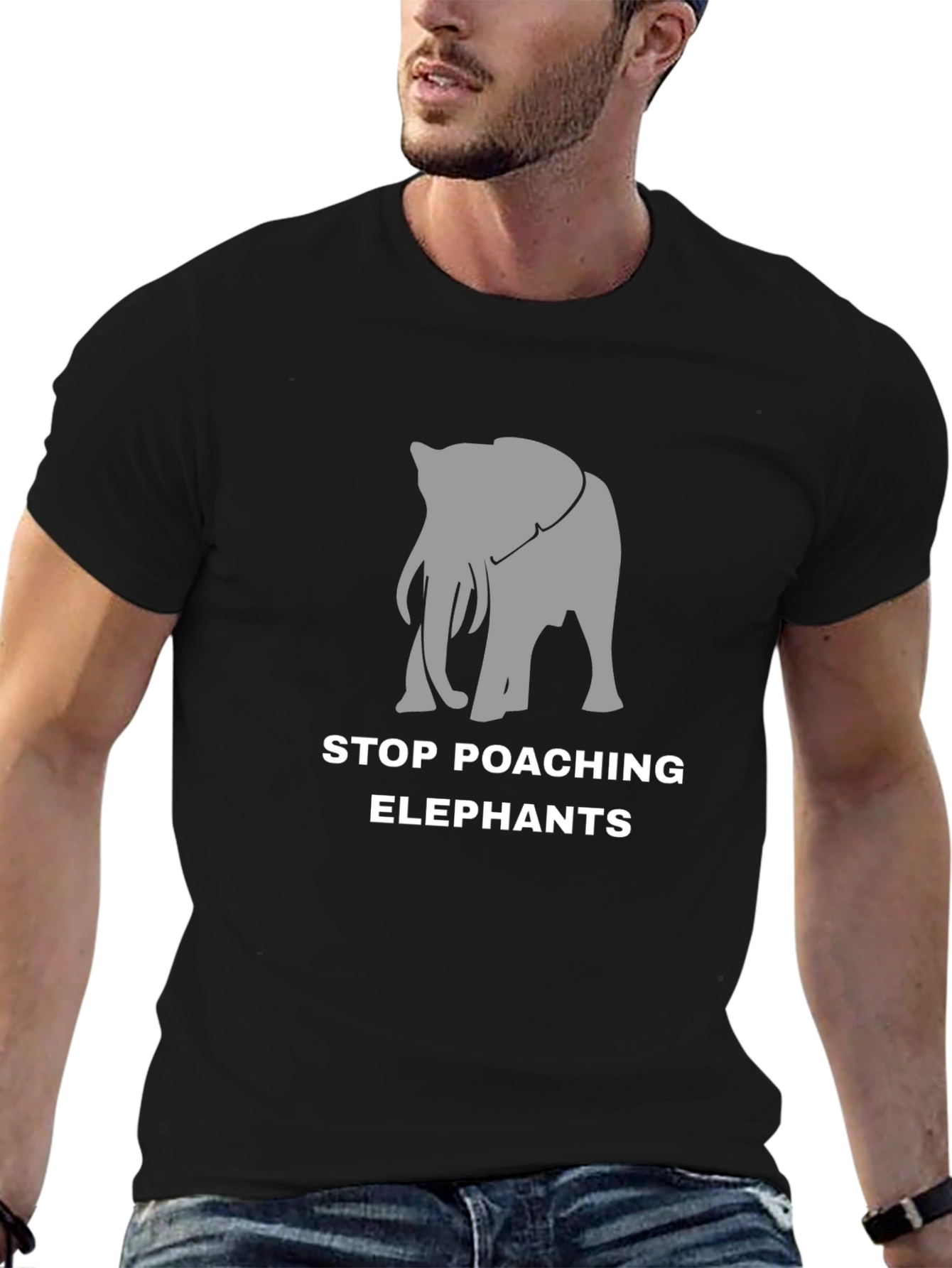 Stop Poaching Elephants Graphic Tee