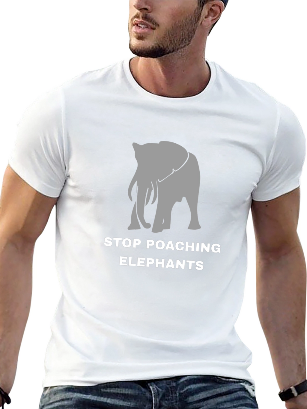 Stop Poaching Elephants Graphic Tee