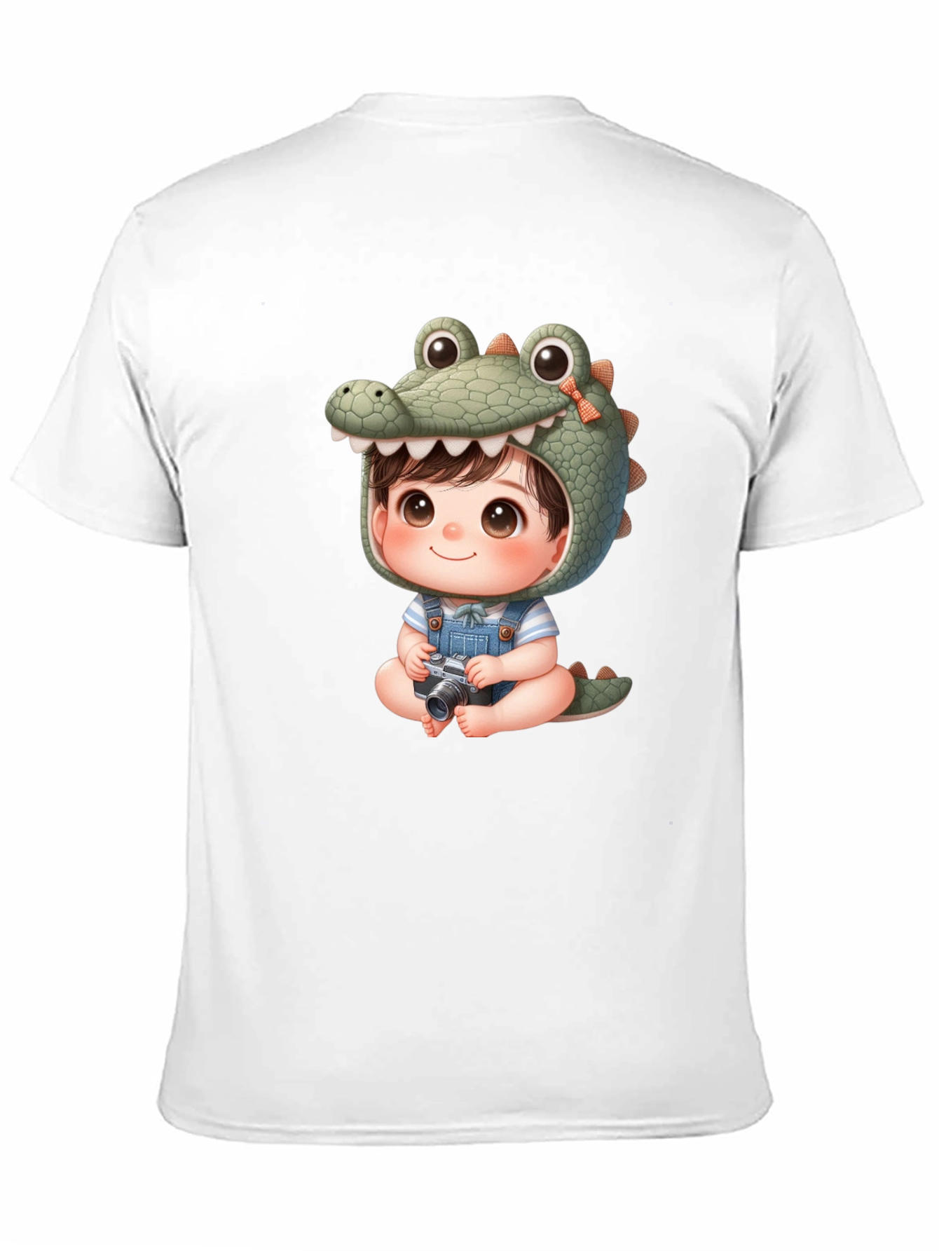 Cute Cartoon Alligator Baby Tee