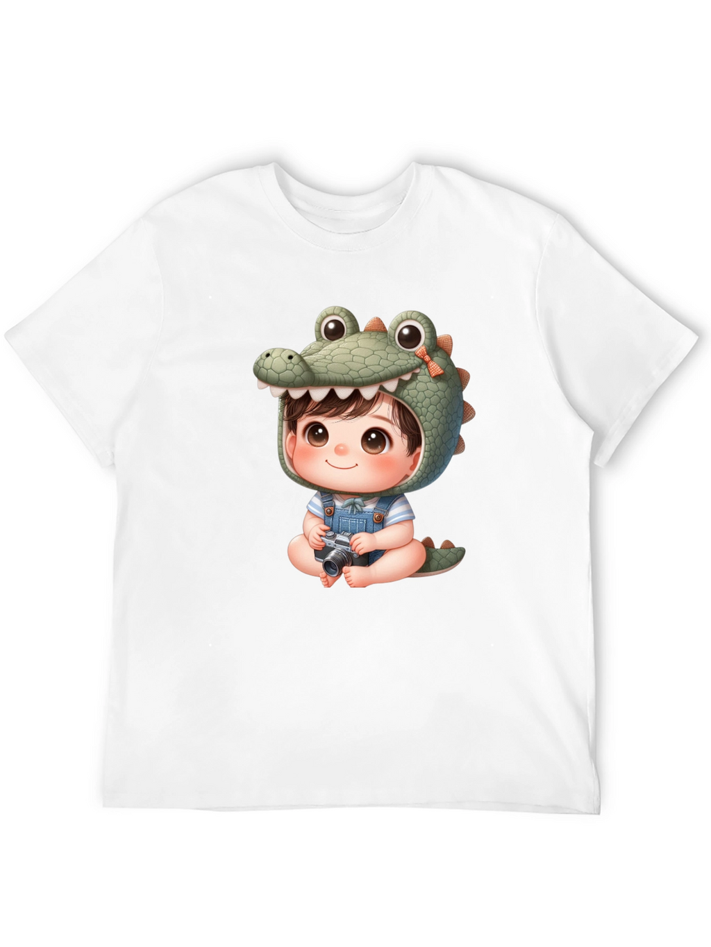 Cute Cartoon Alligator Baby Tee