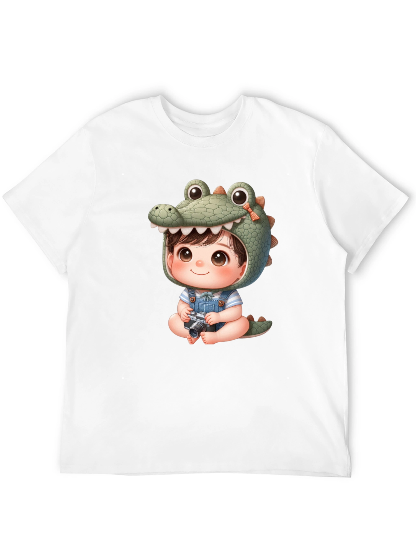 Cute Cartoon Alligator Baby Tee
