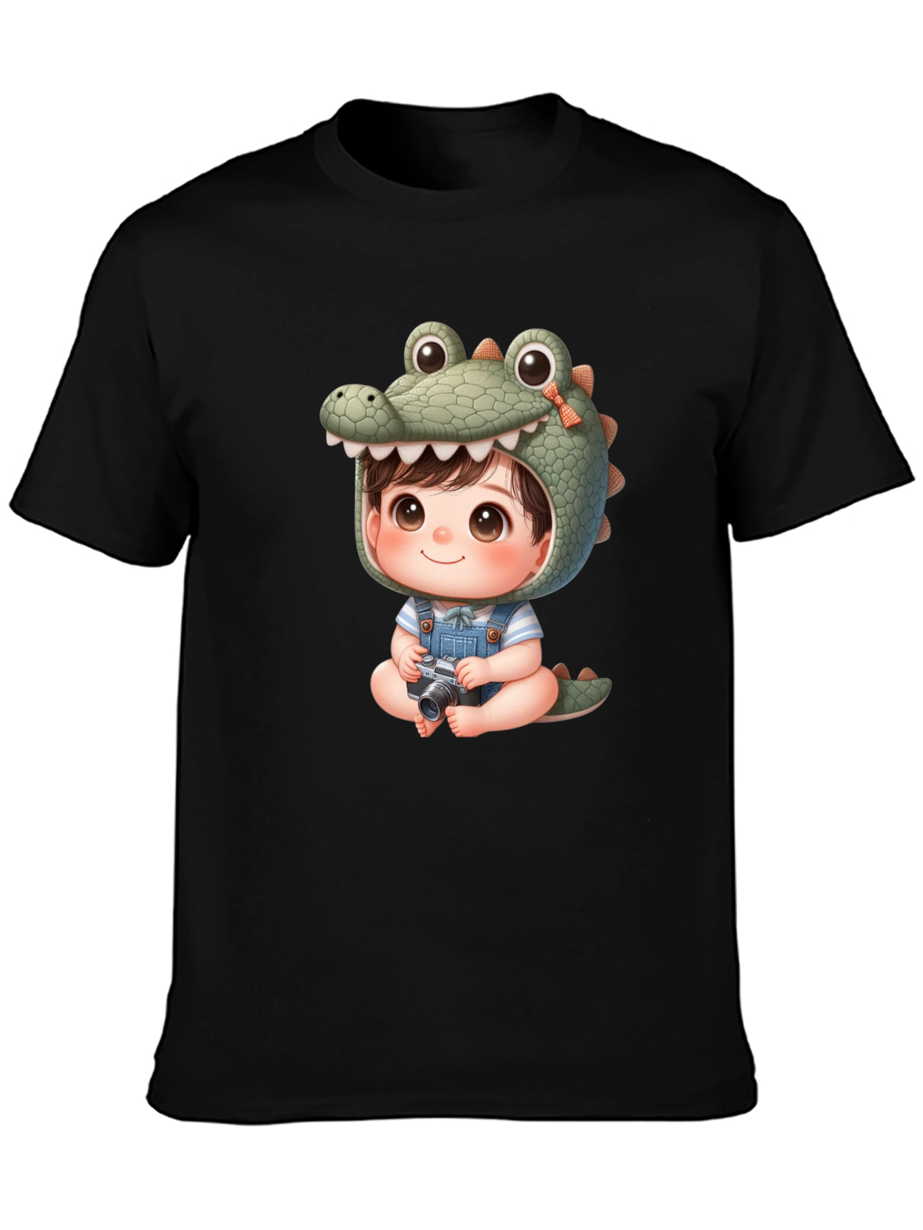 Cute Cartoon Alligator Baby Tee