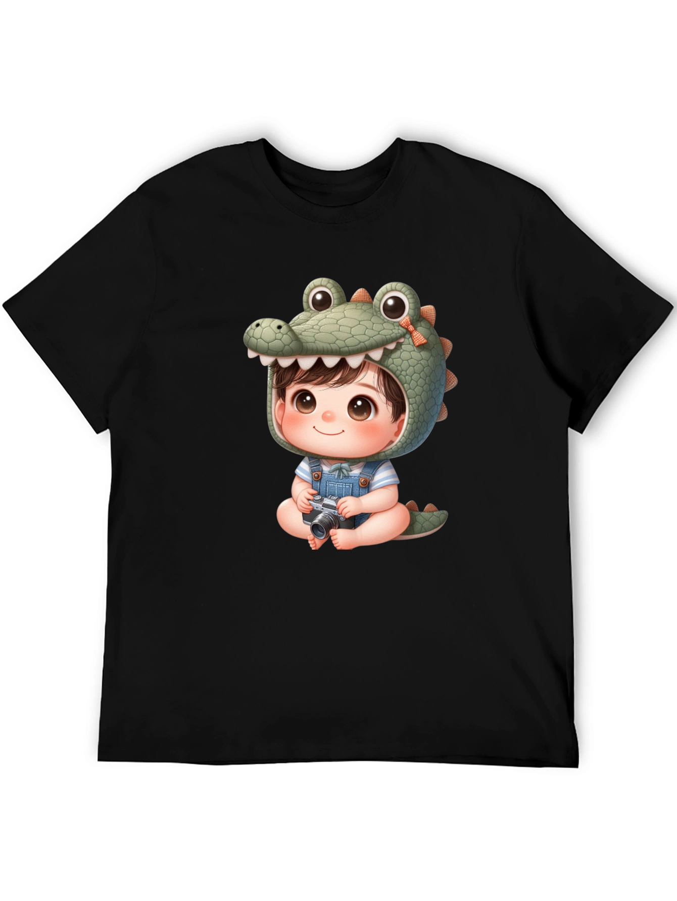 Cute Cartoon Alligator Baby Tee
