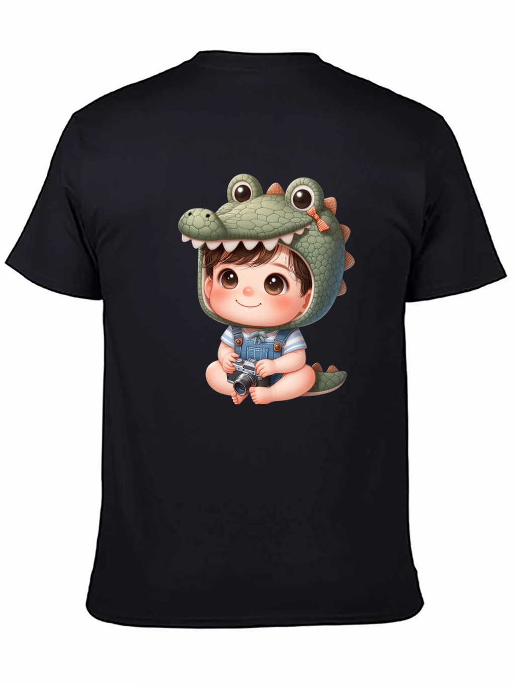 Cute Cartoon Alligator Baby Tee