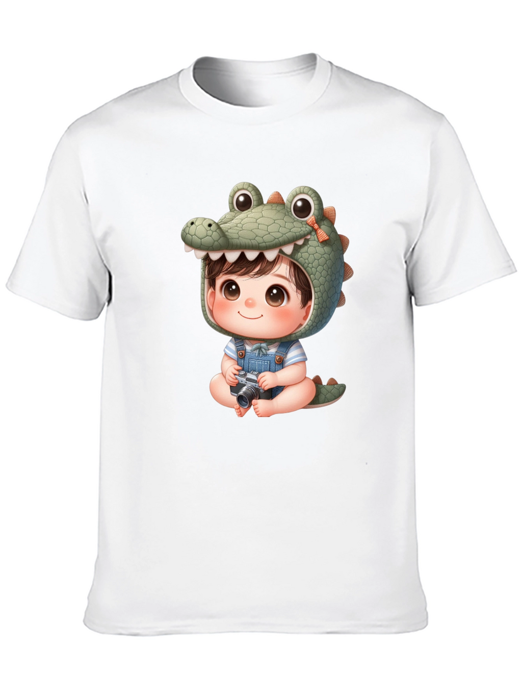 Cute Cartoon Alligator Baby Tee